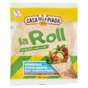 Casa Della Piada La Roll Con Olio Extra Vergine Di Oliva 3 Roll 330 g