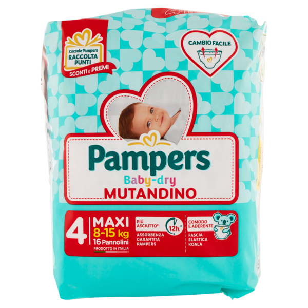 Pampers Baby-dry Mutandino 4 Maxi 16 pz
