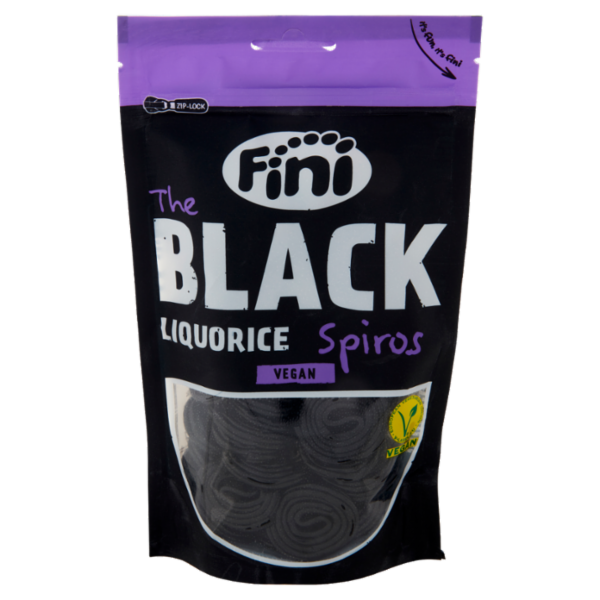 Fini the Black Liquorice Spiros 180 g