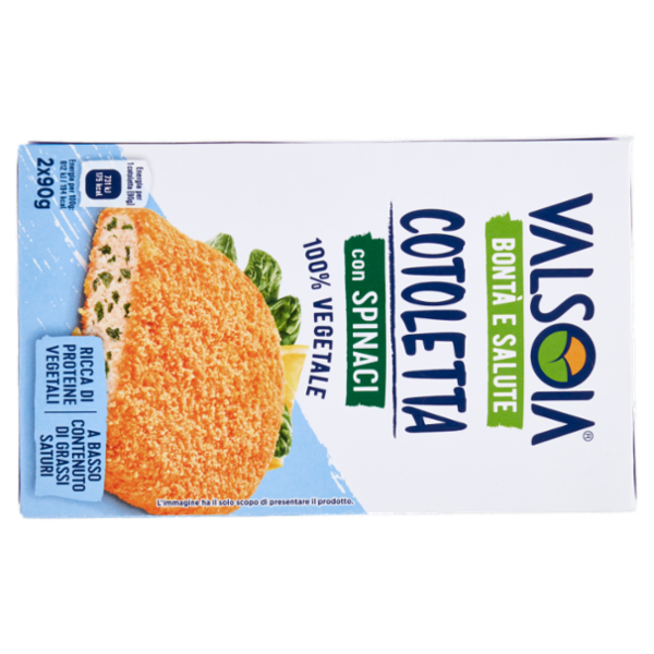 Valsoia Bontà e Salute Cotoletta con Spinaci 2 x 90 g