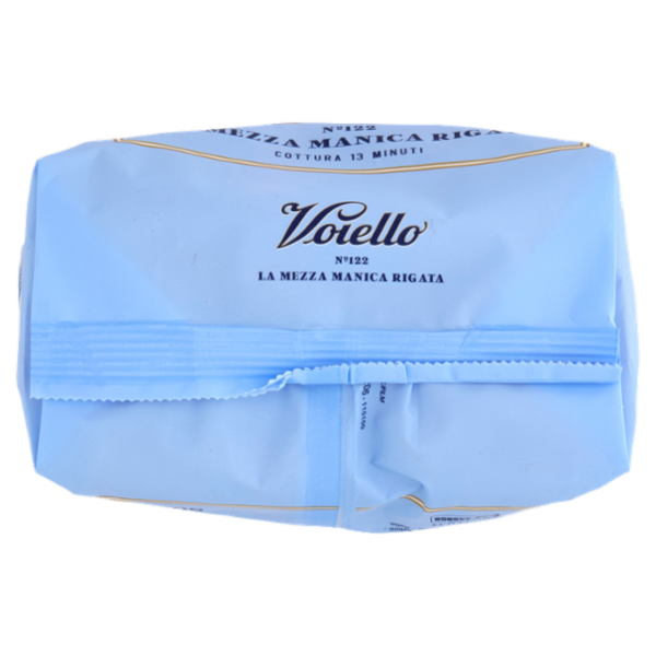 Voiello Pasta La Mezza Manica Rigata N°122 grano Aureo 100% italiano Trafilata bronzo 500 g