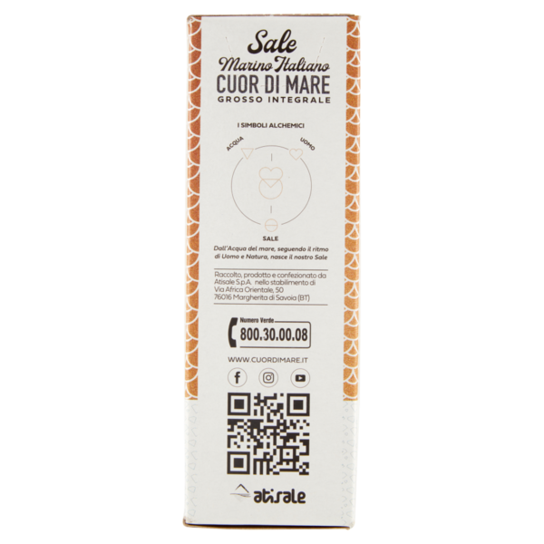 Cuor di Mare Sale Marino Italiano Grosso Integrale 1000 g