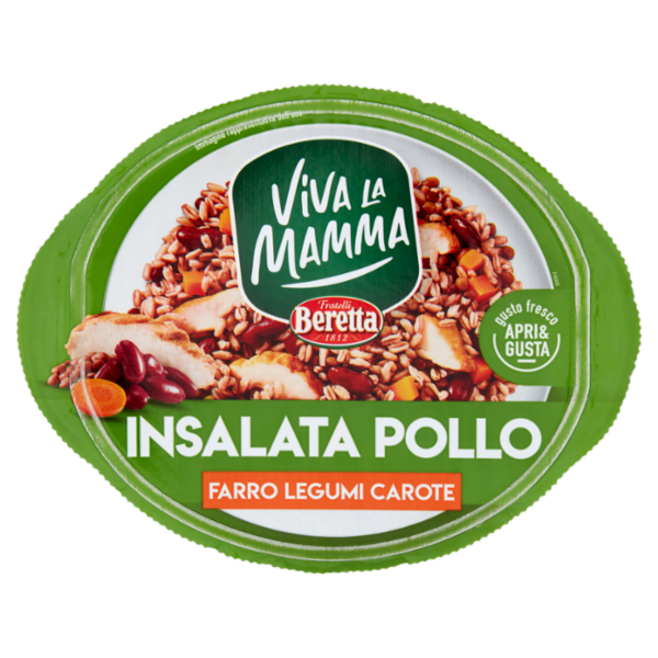 Viva La Mamma Insalata Pollo Farro Legumi Carote 220 g