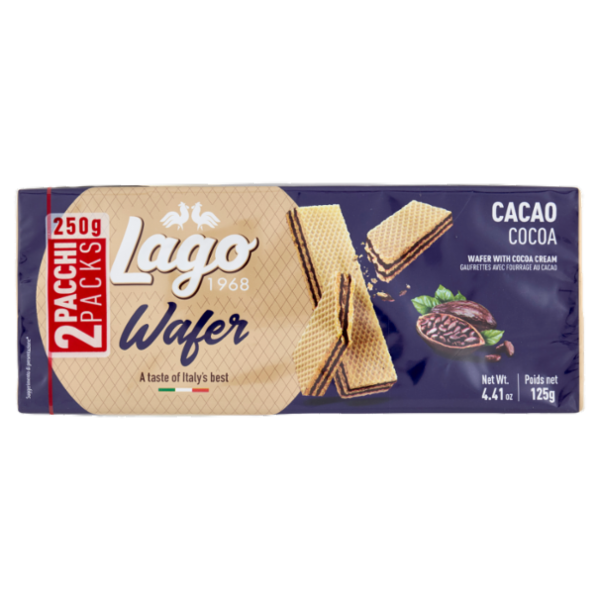 Gastone Lago Wafers alla Cremacacao 2 x 125 g
