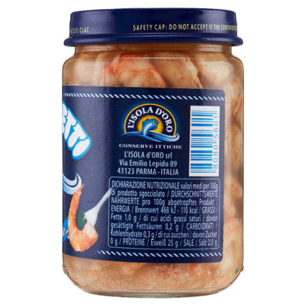 L'isola d'Oro Gamberetti al Naturale 130 g
