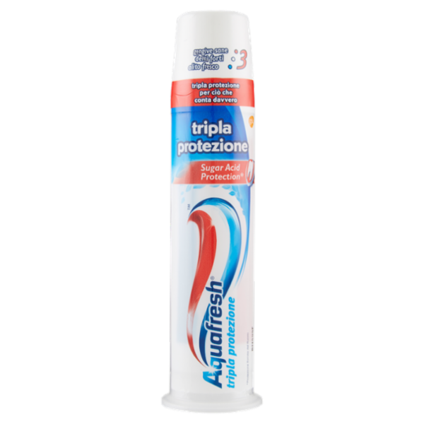 Aquafresh Tripla protezione dentifricio igiene dentale 3 in 1 protezione denti gusto fresco 100 ml