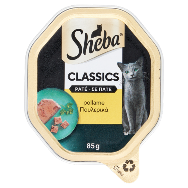 Sheba Classics Patè Cibo Umido Gatto con Pollame 85g