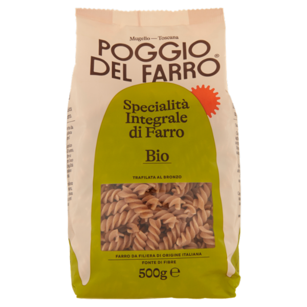 Poggio del Farro Specialità Integrale di Farro Bio Fusilli 500 g