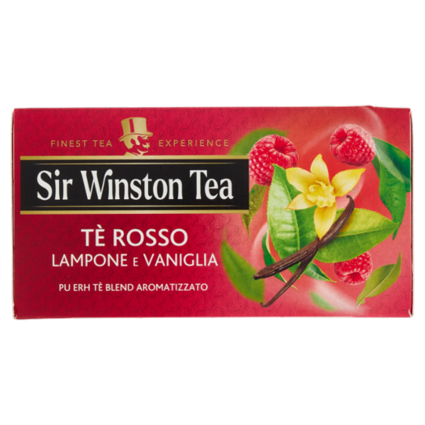 Sir Winston Tea Tè Rosso Lampone e Vaniglia 20 x 1,5 g