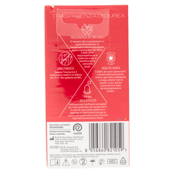 Durex Settebello Super Sottile Preservativi ad Alta Sensibilità , 10 Profilattici
