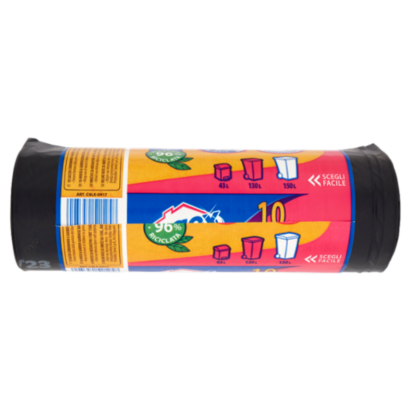 Logex Sacchi bidone Raccolta Differenziata 80x120cm 150L 10 pz