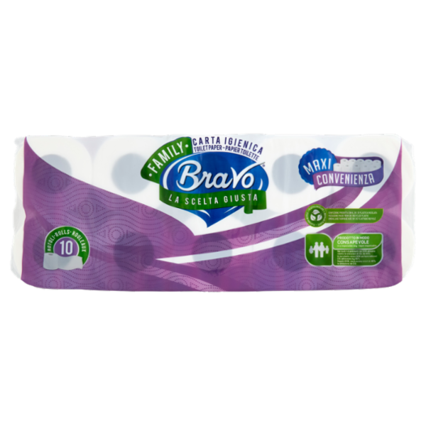 Bravo Carta Igienica 2 Veli 10 pz