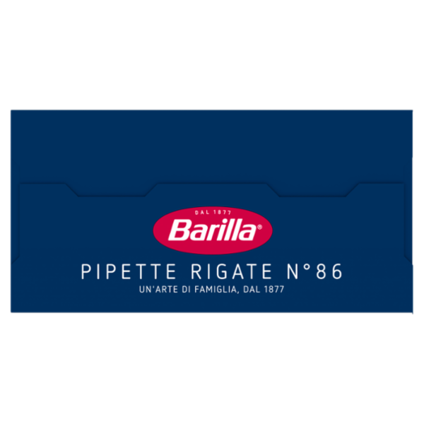 Barilla Pasta Pipette Rigate n.86 100% Grano Italiano 1Kg
