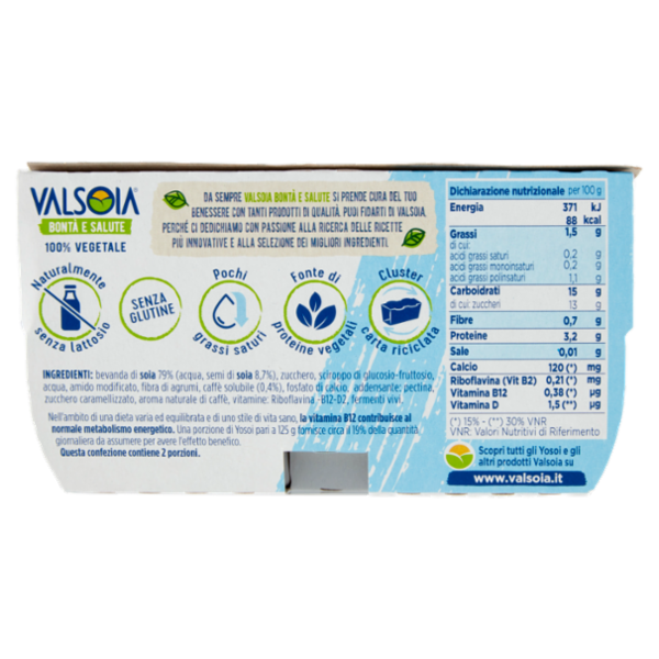 Valsoia Bontà e Salute Yosoi Caffè 2 x 125 g