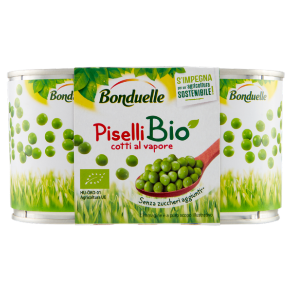 Bonduelle Piselli Bio cotti al vapore 2 x1 50 g