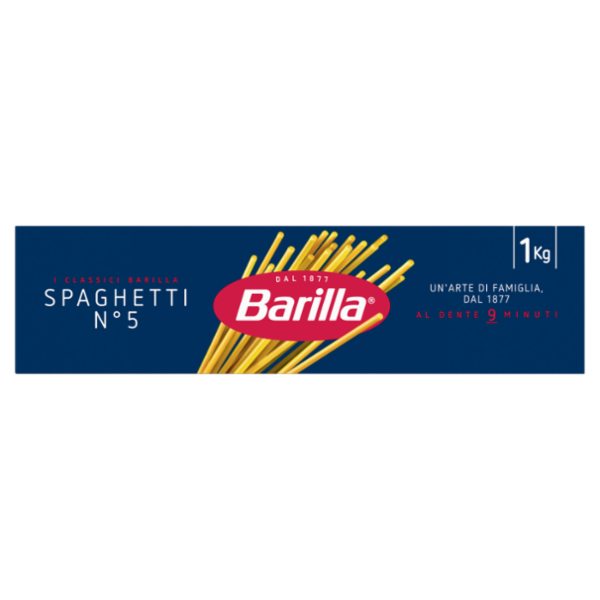 Barilla Pasta Spaghetti n.5 100% Grano Italiano 1Kg