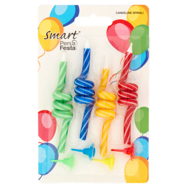 Smart PerLa Festa Candeline Spirali 4 pz