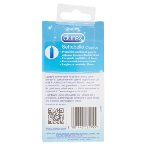 Durex Preservativi Settebello classico, 27 Profilattici