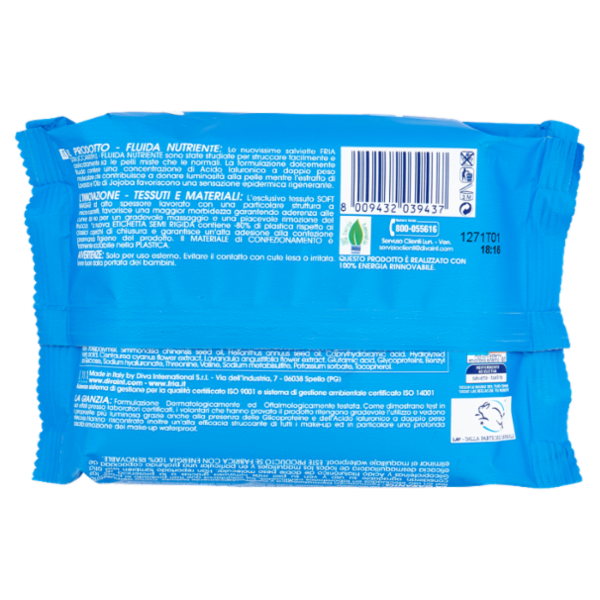 Fria Struccantipiù Fluida Nutriente Tutti i Tipi di Pelle 20 pz