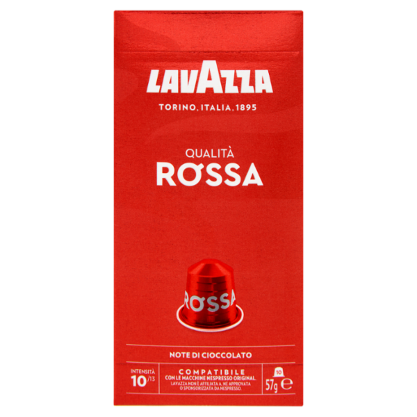 Lavazza Qualità Rossa Compatibile con Nespresso Original 10 Capsule 57 g