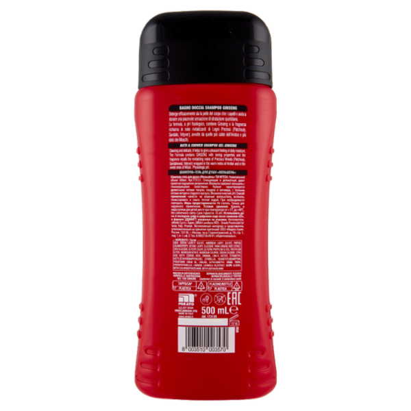 Intesa Pour Homme Bagno Doccia Shampoo Rivitalizzante Ginseng 500 mL