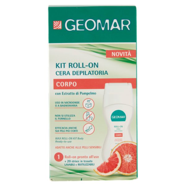 Geomar Kit Roll-on Cera Depilatoria Corpo 100 mL