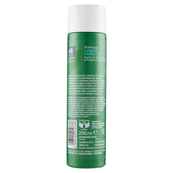 Armonia & Benessere Shampoo Lavaggi Frequenti Bio con Succo di Aloe e Proteine del Grano 250 ml