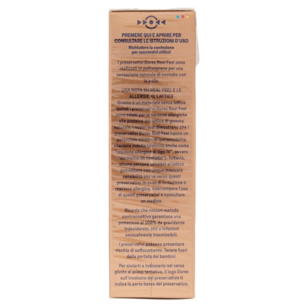 Durex Preservativi Real Feel Senza Lattice, 10 Profilattici