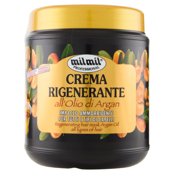 milmil Professional Crema Rigenerante all'Olio di Argan 1000 ml