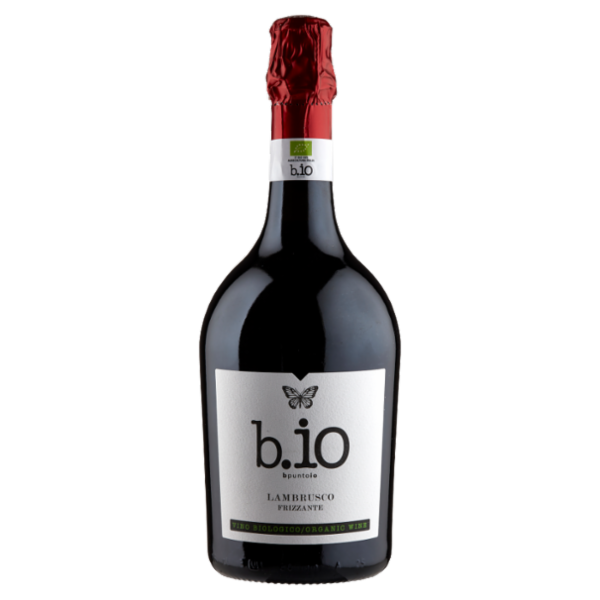 b.io bpuntoio Lambrusco Frizzante/Secco Rosso Emilia IGP 750 ml