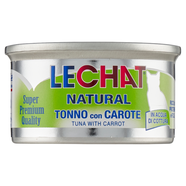 LeChat Natural Tonno con Carote 80 g
