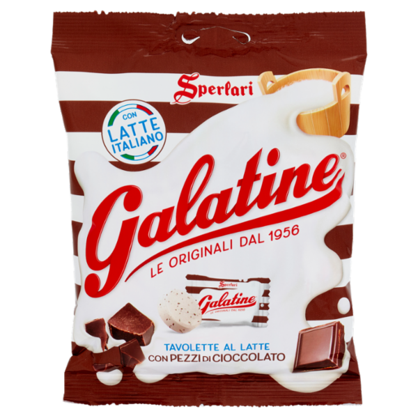 Galatine Tavolette al Latte con Pezzi di Cioccolato 115 g