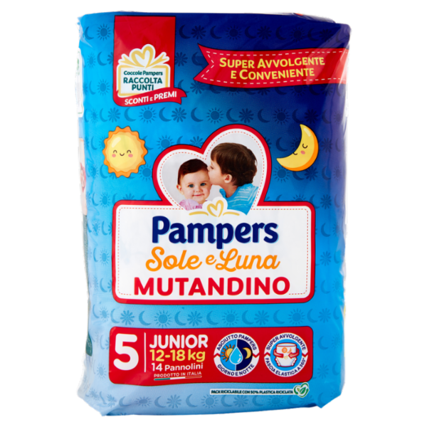 Pampers Sole e Luna Mutandino 5 Junior 14 pz