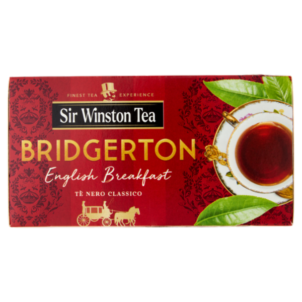 Sir Winston Tea English Breakfast Tè Nero Classico 25 x 1,75 g