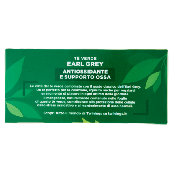 Twinings Tè Verde Earl Grey 25 x 2 g