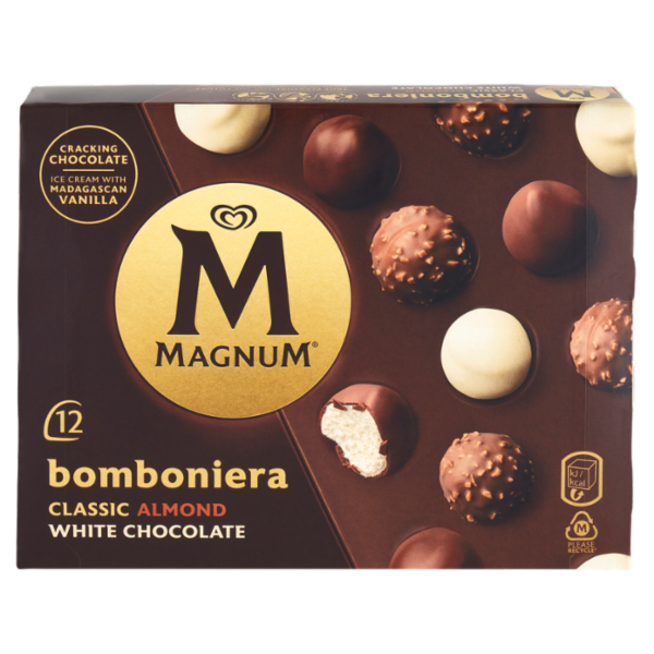 Magnum bomboniera Classic Almond White Chocolate 12 Gelati 104 g
