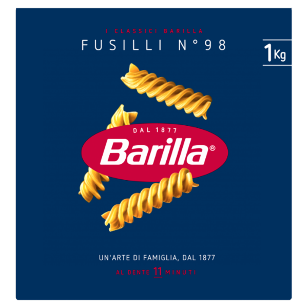 Barilla Pasta Fusilli n.98 100% Grano Italiano 1Kg