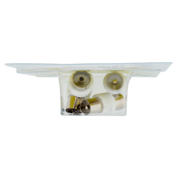 Selex Adattatore Spine Tv + Adattatore Prese Tv Diametro 9,5 mm Argento