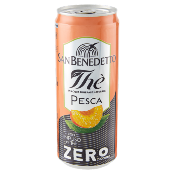 San Benedetto Thè Pesca Zero Zucchero lattina sleek 0,33 L
