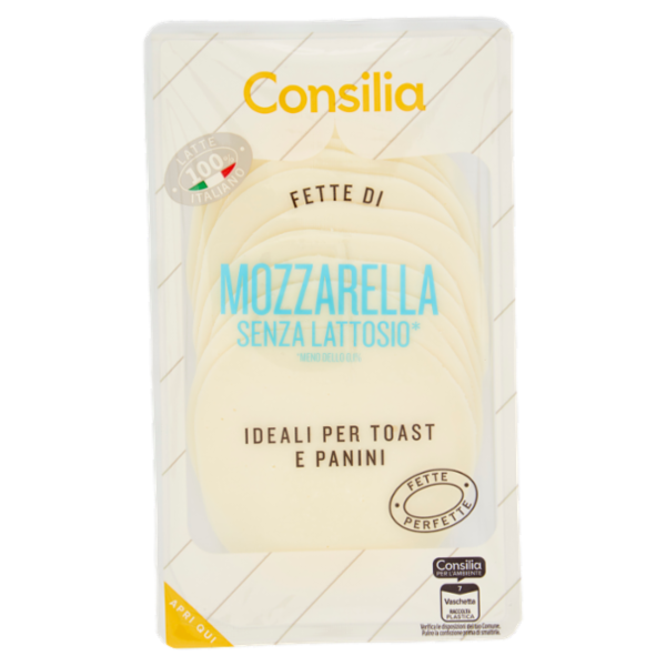 Consilia Mozzarella a Fette senza Lattosio 140 g