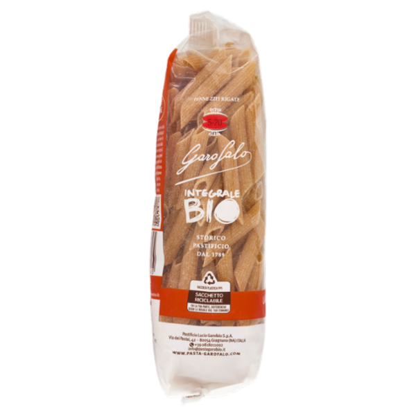 Garofalo Penne Ziti Rigate 5-70 Integrale Biologica 500 g