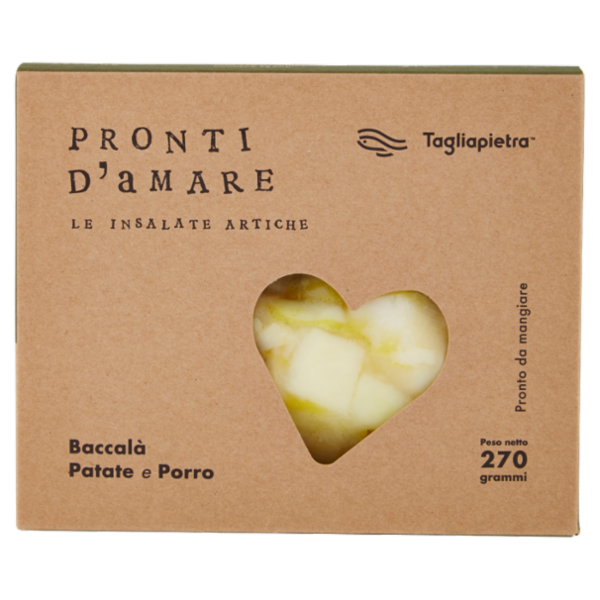 Tagliapietra Pronti d'Amare le Insalate Artiche Baccalà Patate e Porro 270 g