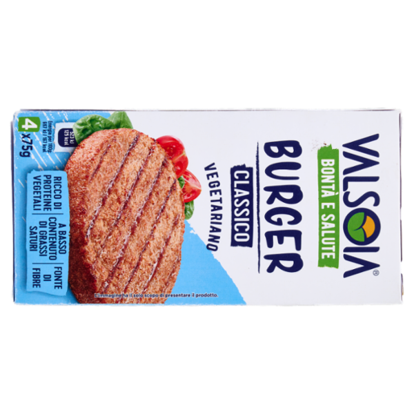 Valsoia Bontà e Salute Burger vegetariani 4 Burger Surgelati 300 g