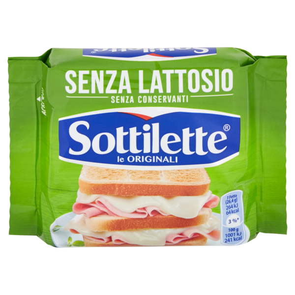 Sottilette formaggio fuso a fette Senza Lattosio - 185 g