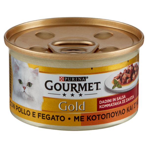 PURINA GOURMET Gold Dadini in Salsa con Pollo e Fegato 85 g