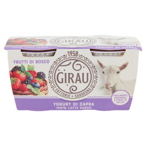Girau Yogurt di Capra Frutti di Bosco 2 x 125 g