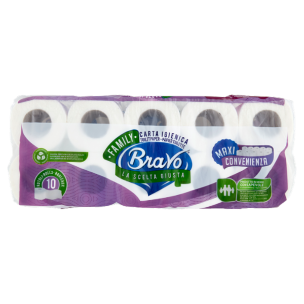 Bravo Carta Igienica 2 Veli 10 pz