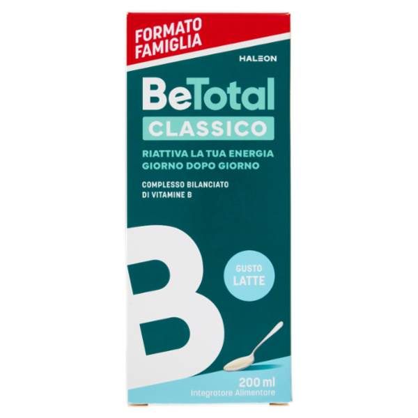 BeTotal Vitamina B Supporto per stanchezza e sistema immunitario Adulti e Bambini 3+ Classico 200 ml