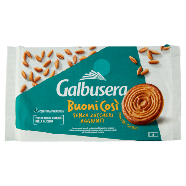 Galbusera BuoniCosì Senza Zuccheri Aggiunti Frollino Classico 6 x 55 g