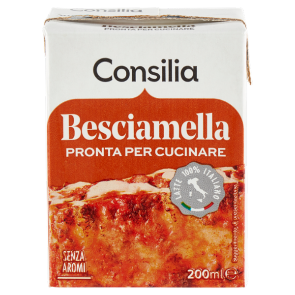 Consilia Besciamella Pronta per Cucinare a Lunga Conservazione 200 ml